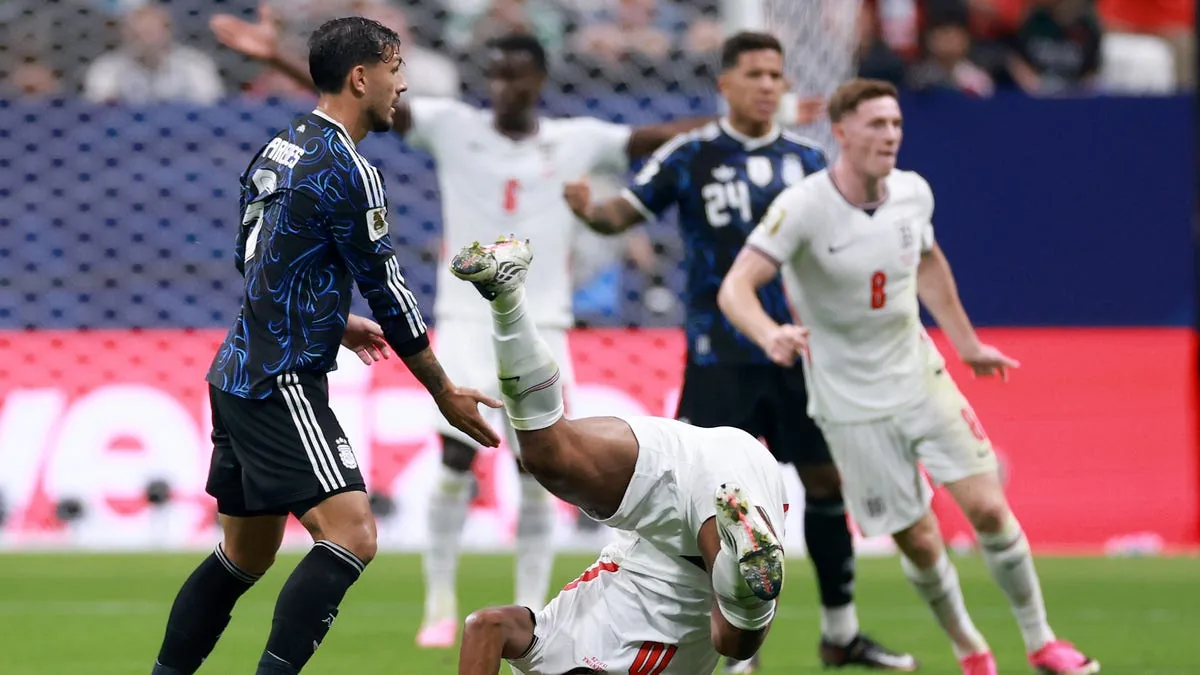 Argentina risk FIFA punishment as players hold Falklands banner after win vs. England