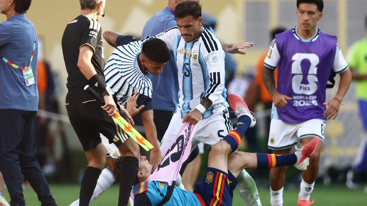 No apology: Argentina's Leandro Paredes breaks silence after World Cup final chaos against Spain as FIFA investigates