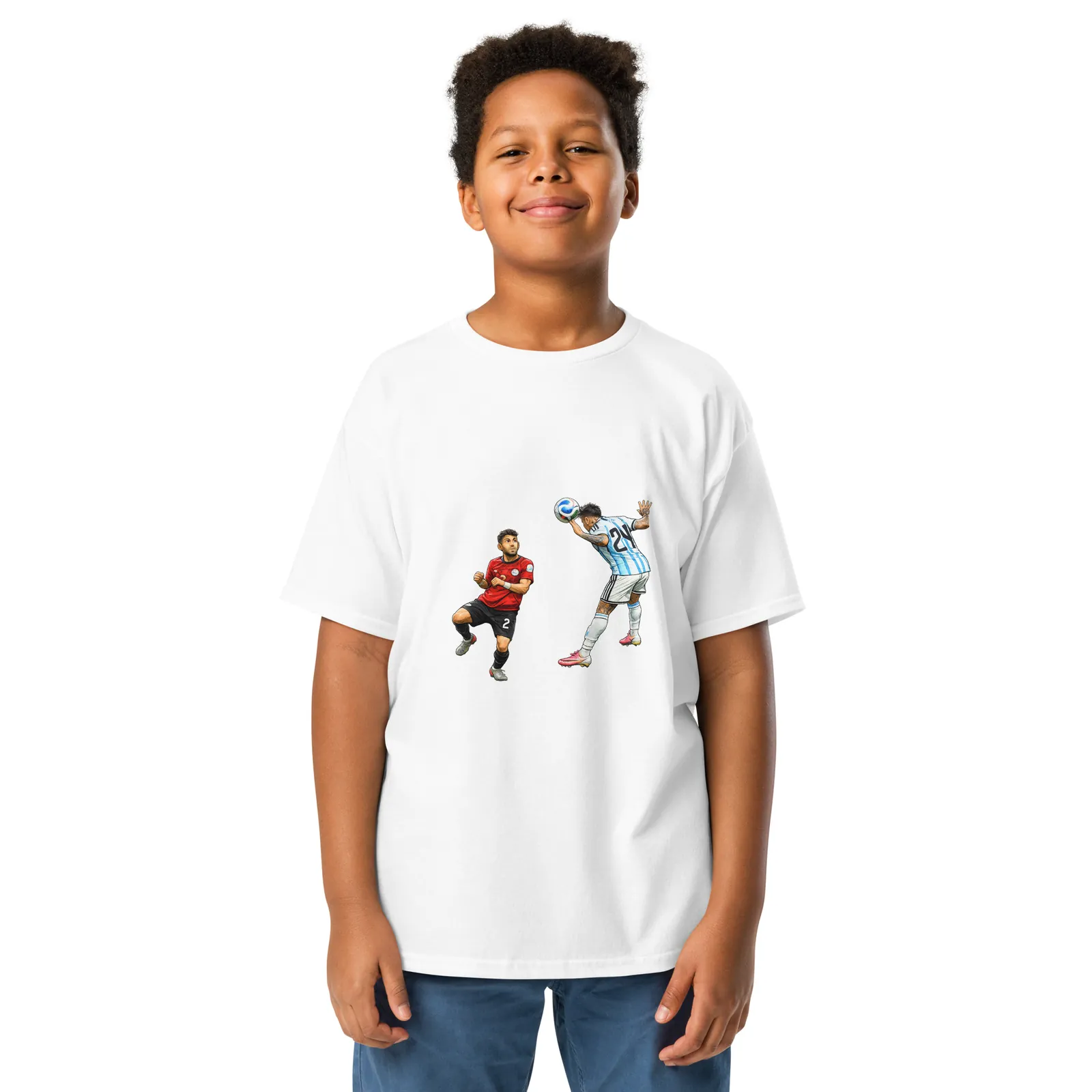 Enzo Fernández Winning Header vs Egypt | World Cup 2026 T-Shirt (Kids)