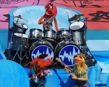 Muppets band on stage